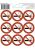 Набор наклеек 06 "Не курить" 324011013 100х100 мм, материал пленка