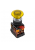 Кнопка AELA-22 "грибок" с подсветкой NO+NC 380В EKF PROxima, желтый (pbn-aela-1o-380)