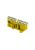 Шина "0" N (6х9мм) 14 отверстий латунь изолятор на DIN-рейку EKF PROxima, желтый (sn0-63-14-dz)