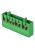 Шина "0" PE (6х9мм) 8 отверстий латунь изолированный корпус на DIN-рейку розничный стикер EKF PROxima, зеленый (sn0-63-8-ig-r)