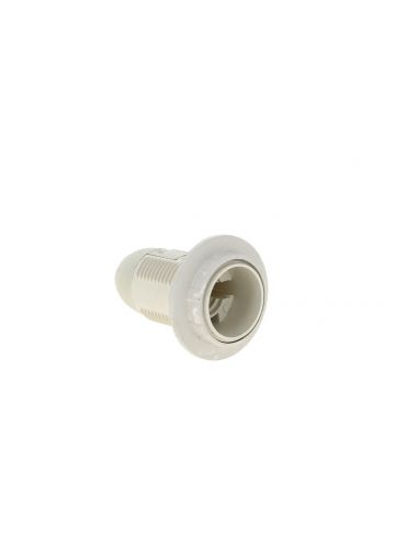 Патрон Е14 пластиковый с кольцом термостойкий пластик бел. EKF PROxima, LHP-E14-r