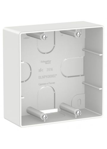 Коробка подъемная Blanca BLNPK000021 для силовых розеток, белый