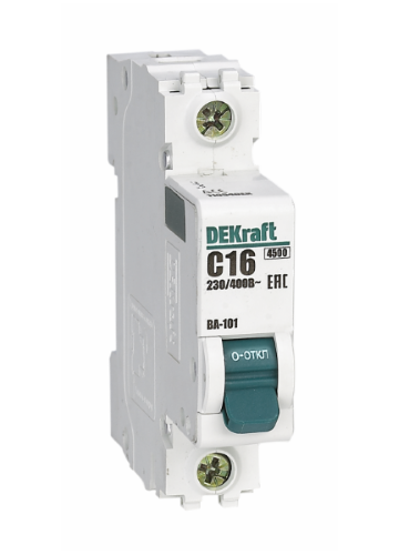 Автоматический выключатель DEKraft 11052DEK 1Р 6А C ВА-101 4,5кА