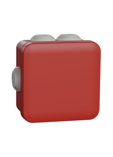 Коробка соед.MUREVA IP55 80х80х45 красный. (ENN05164)