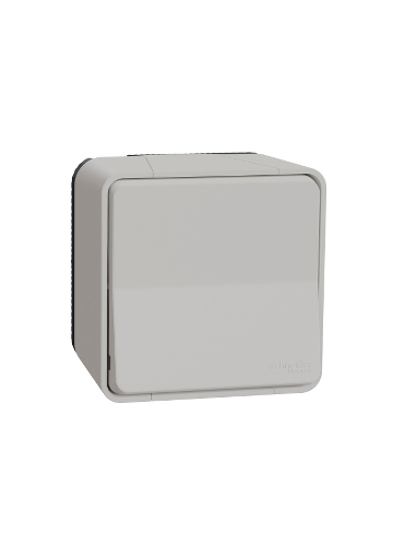 Кнопочный выключатель, открытой установки, IP55, MUREVA Styl, белый (MUR39026)