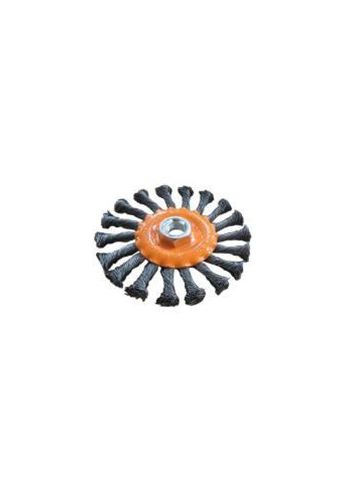 Кордщетка Bohrer дисковая витая жесткая 125 мм (толщ. проволоки 0,5 мм) для УШМ (36500125)