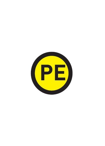 Наклейка "PE", d = 20 мм EKF PROxima (an-2-08)