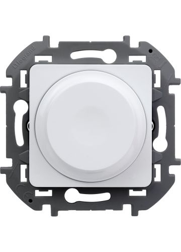 Светорегулятор Inspiria поворотно-нажимной универсальный, белый (673790)