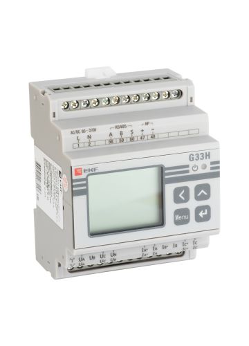 Многофункциональный измерительный прибор G33H с жидкокристалическим дисплеем  на DIN-рейку