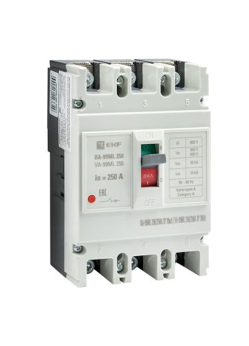 Автоматический выключатель  ВА-99МL 250/250А 3P 20кА EKF Basic (mccb99-250-250mi)