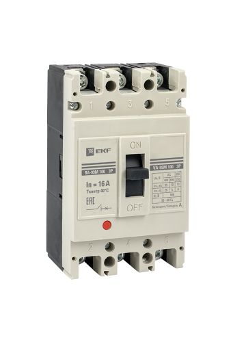 Выключатель автоматический ВА-99М 100/16А 3P 35кА EKF PROxima (mccb99-100-16m)