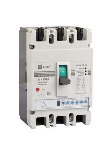 Выключатель автоматический ВА-99М 250/250А 3P 50кА с электронным расцепителем EKF PROxima (mccb99-250-250me)