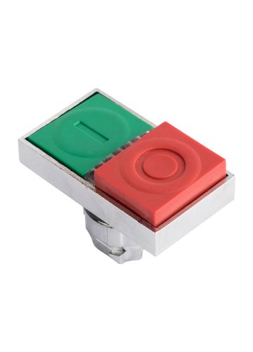Исполнительный механизм кнопки XB4 "пуск-стоп" с выпирающим стопом возвратный без фиксации, с подсветкой, красно-зеленый EKF PROxima (XB4BW84)