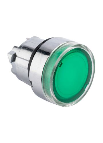 Исполнительный механизм кнопки XB4 плоский возвратный без фиксации, с подсветкой, зеленый EKF PROxima (XB4BW-G)