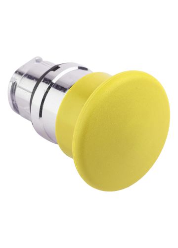 Исполнительный механизм кнопки XB4 "Грибок" возвратный без фиксации, без подсветки, желтый EKF PROxima (XB4BC-Y)