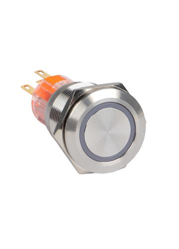 Кнопка S-Pro67 19 мм с фиксацией, с белой подсветкой 24В  EKF PROxima (s-pro67-252)