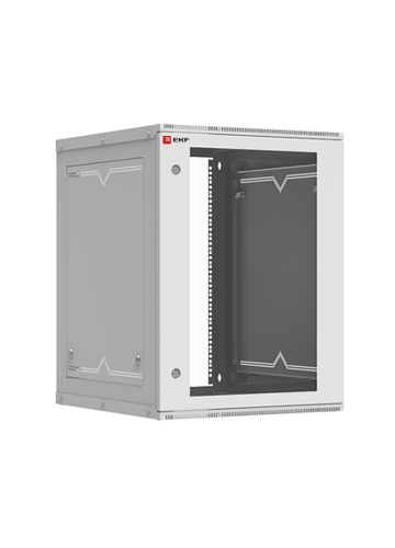 Шкаф телекоммуникационный настенный разборный 15U (600х650) дверь стекло, Astra серия EKF PROxima (ITB15G650D)