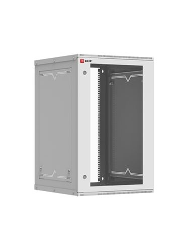 Шкаф телекоммуникационный настенный разборный 18U (600х650) дверь стекло, Astra серия EKF PROxima (ITB18G650D)