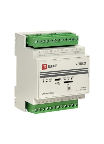 Контроллер базовый ePRO удаленного управления 6вх4вых 230В WiFi GSM EKF PROxima (ePRO-6-4-230-WG)