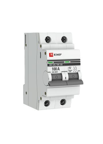 Выключатель нагрузки 2P 100А ВН-125 EKF PROxima (SL125-2-100-pro)