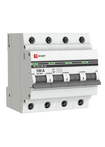 Выключатель нагрузки 4P 100А ВН-125 EKF PROxima (SL125-4-100-pro)