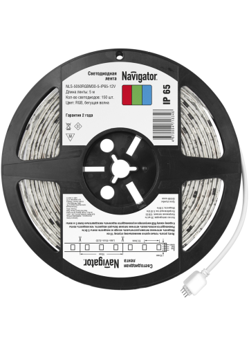 СД Лента Navigator 71834 NLS-5050RGBM30-5-IP65-12V