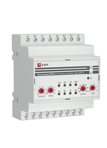 Контроллер АВР на 2 ввода с секционированием AVR-3 EKF PROxima (rel-avr-3)