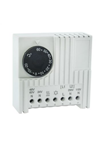 Термостат NO/NC (охлаждение/обогрев) на DIN-рейку 5-10A 230В IP20 EKF PROxima (thermo-no-nc-din)