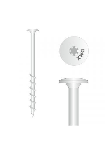 GT 08160 Шуруп для пенобетона, прессшайба 8x160 (50 шт./уп.) (цена за 1 шт.) (3620816)