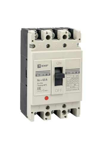 Выключатель автоматический ВА-99М 100/100А 3P 5In 35кА EKF PROxima (mccb99-3P5In100-100m)