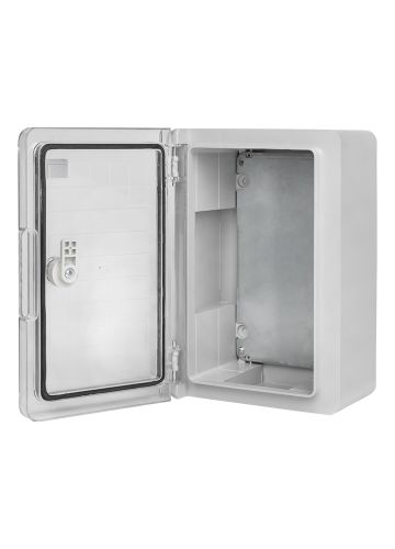 Щит пластиковый с монтажной платой, прозрачная дверь 350х250х150 мм IP65 EKF PROxima (PBT65MP002)
