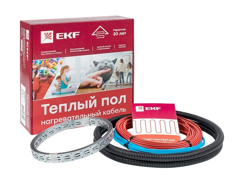 Нагревательный кабель для теплого пола EKF
