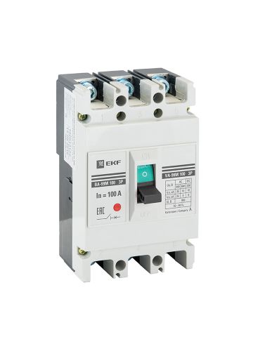 Выключатель автоматический ВА-99М 100/100А 3P 35кА с электромагнитным расцепителем EKF PROxima (mccb99-100-100m-ma)