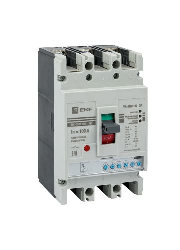 Выключатель автоматический ВА-99М 100/100А 3P 50кА с электронным расцепителем EKF PROxima (mccb99-100-100me)