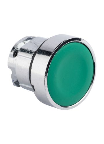 Исполнительный механизм кнопки XB4 плоский возвратный без фиксации, без подсветки, зеленый  EKF PROxima (XB4BA-G)