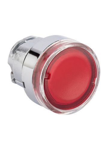 Исполнительный механизм кнопки XB4 плоский возвратный без фиксации, с подсветкой, красный EKF PROxima (XB4BW-R)